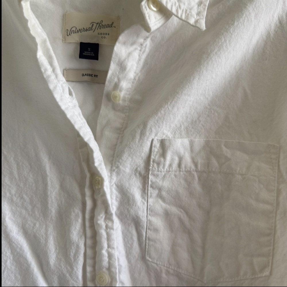 White Button Up Top - Picture 2 of 4